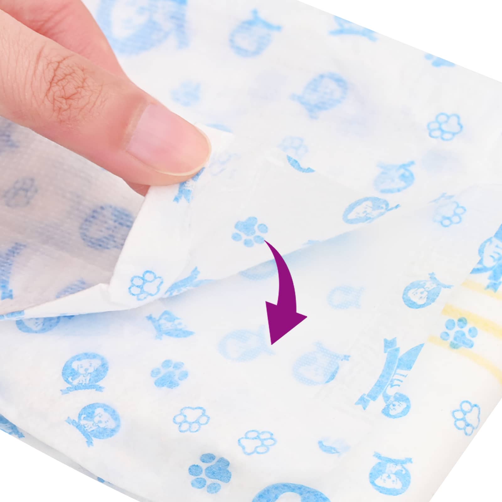 Einweg-Hundewindel für Rüden 30 pcs Weiß XS