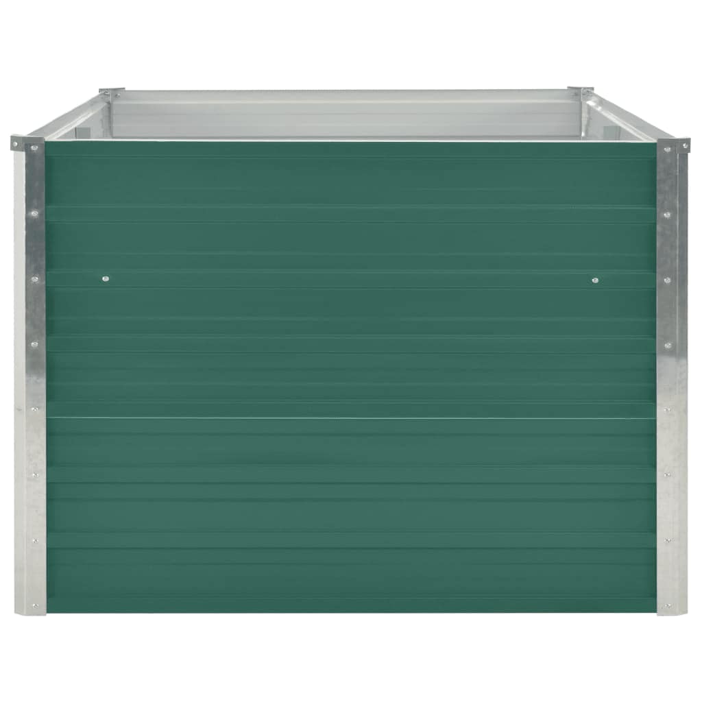 Garten-Hochbeet Verzinkter Stahl 240x80x77 cm Grün