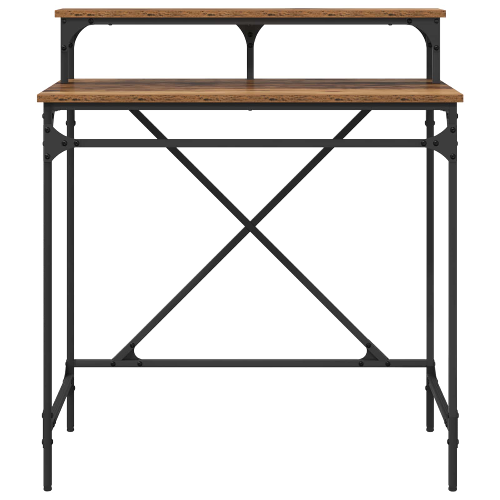 Schreibtisch Sonoma-Eiche 100x50x90 cm Holzwerkstoff und Eisen