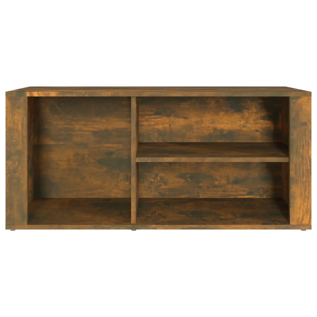 Schuhregal Weiß 100x35x45 cm Holzwerkstoff