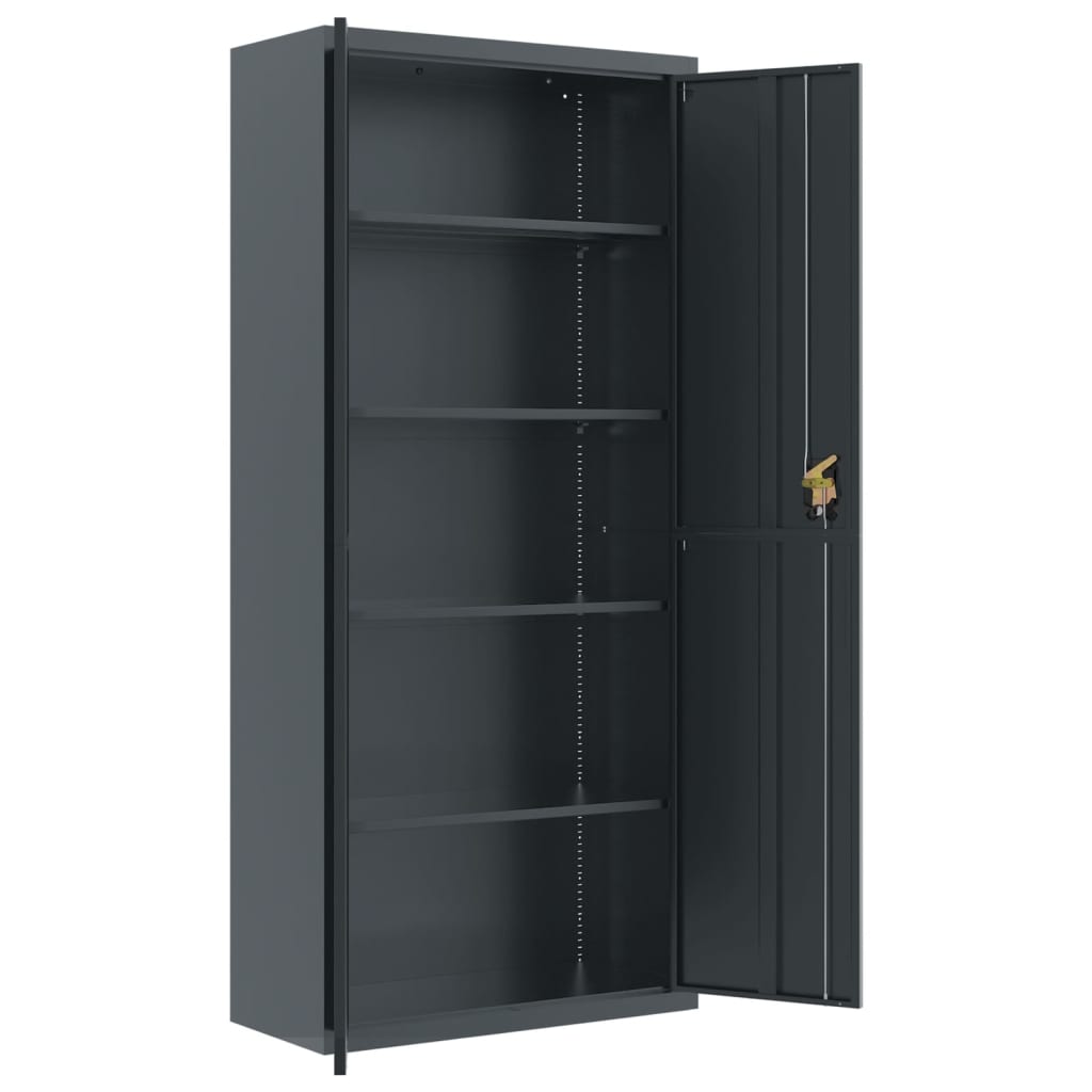 Aktenschrank Weiß 90x40x110 cm Stahl