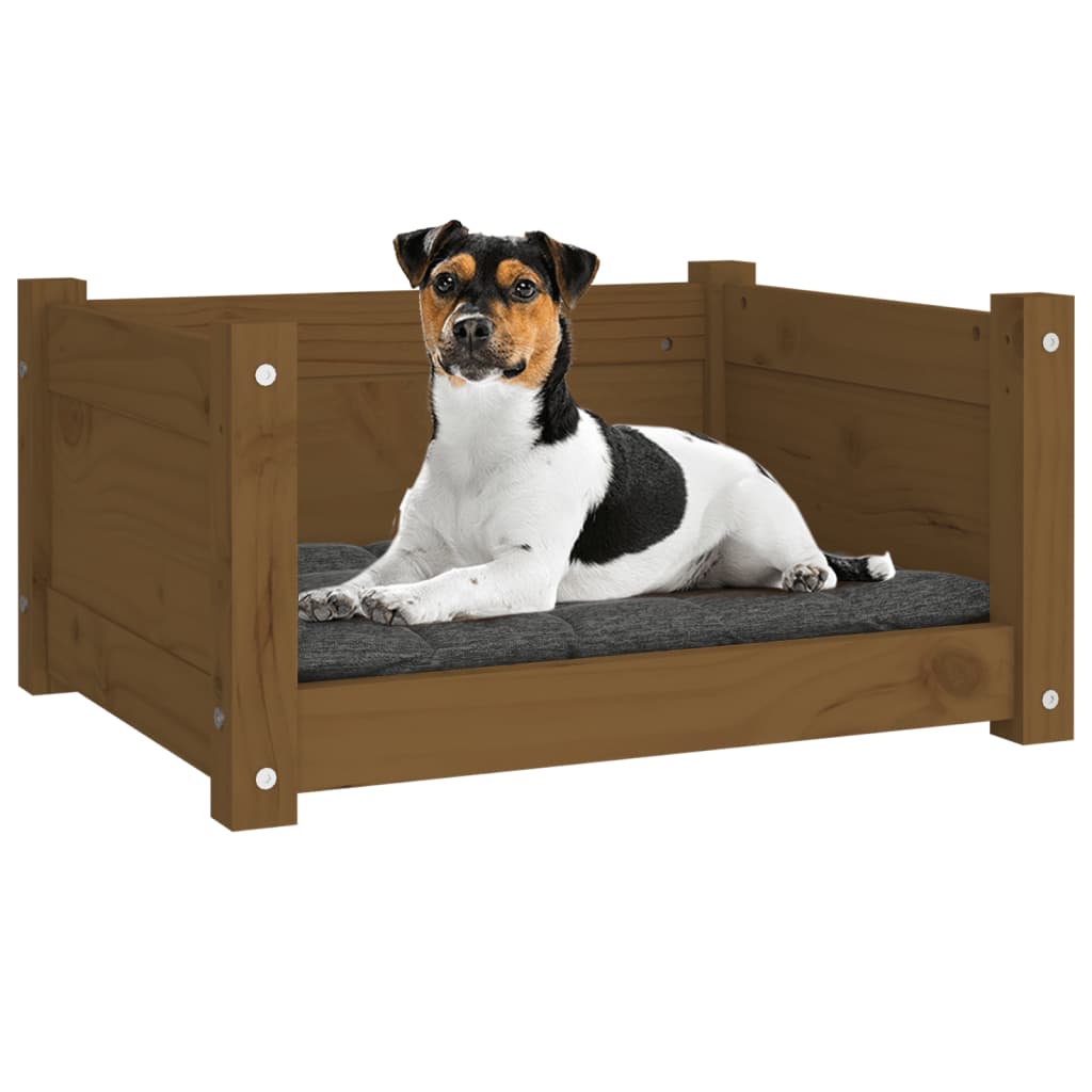 Hundebett 55,5 x 45,5 x 28 cm Massivholz Kiefer
