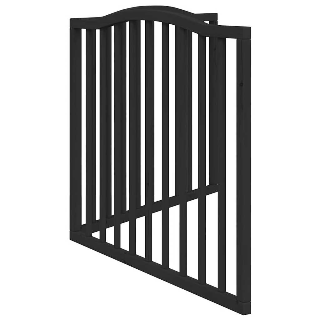 3-tlg. Hundetor Faltbar 150 cm Pappelholz