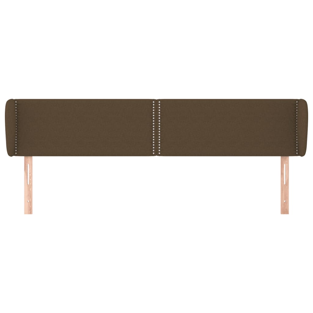 Kopfteil mit Ohren Dunkelgrau 83x23x78/88 cm Stoff