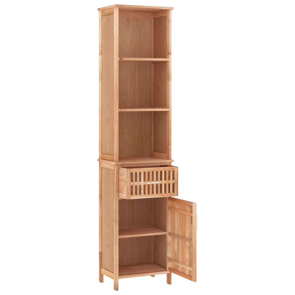 Badschrank 42x29x82 cm Massivholz Nussbaum