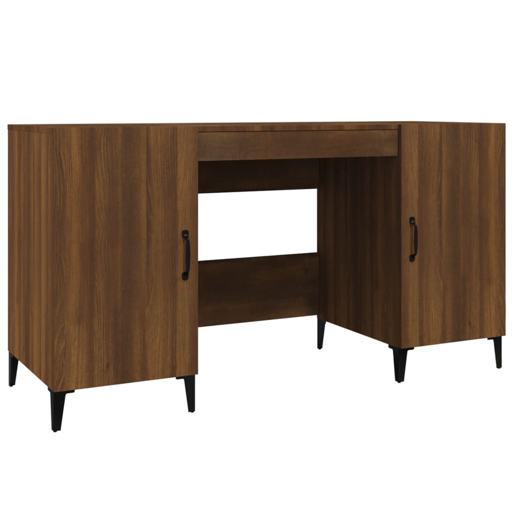 Schreibtisch mit Tür Altholz 140 x 50 x 75 cm Holzwerkstoff