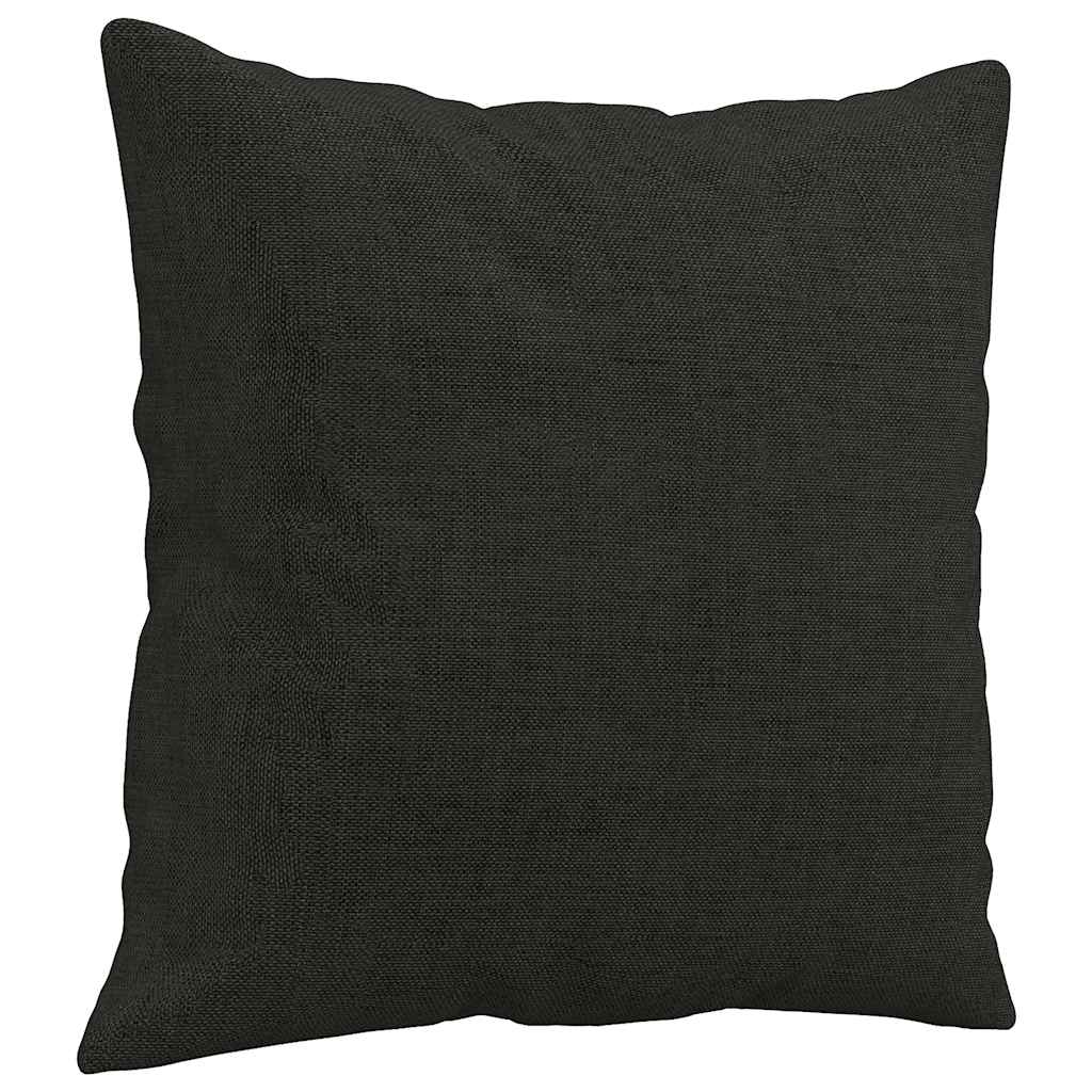2-Sitzer-Sofa mit Zierkissen Braun 120 cm Stoff