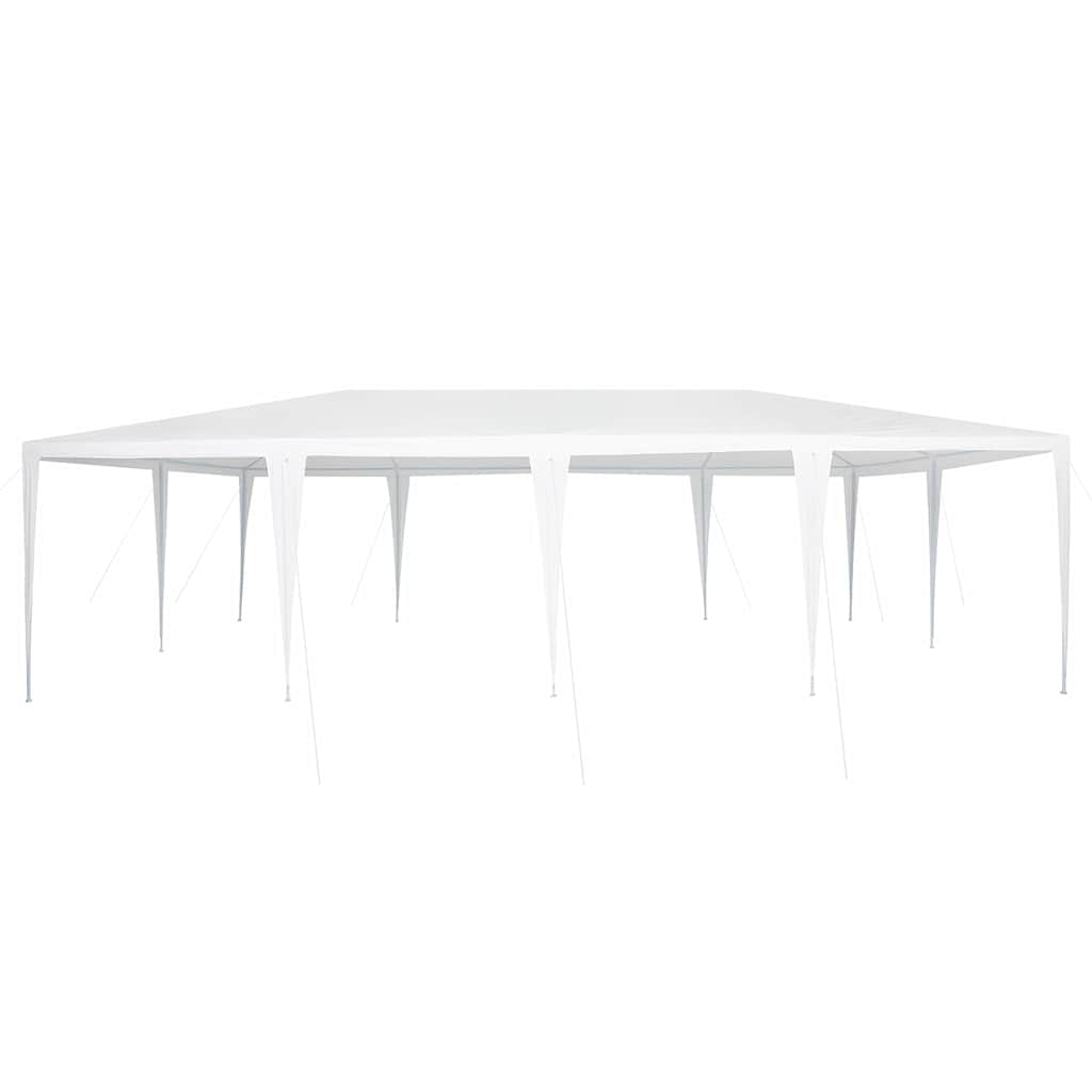 Party-Zelt Weiß 400 x 400 x 266 cm Polyethylen und Stahl