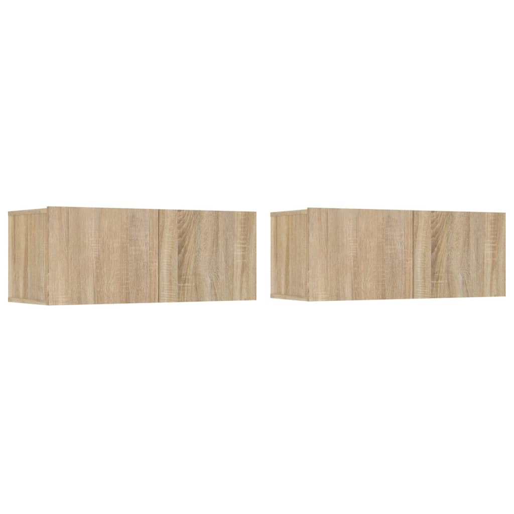 4-tlg. TV-Schrank-Set Weiß Holzwerkstoff