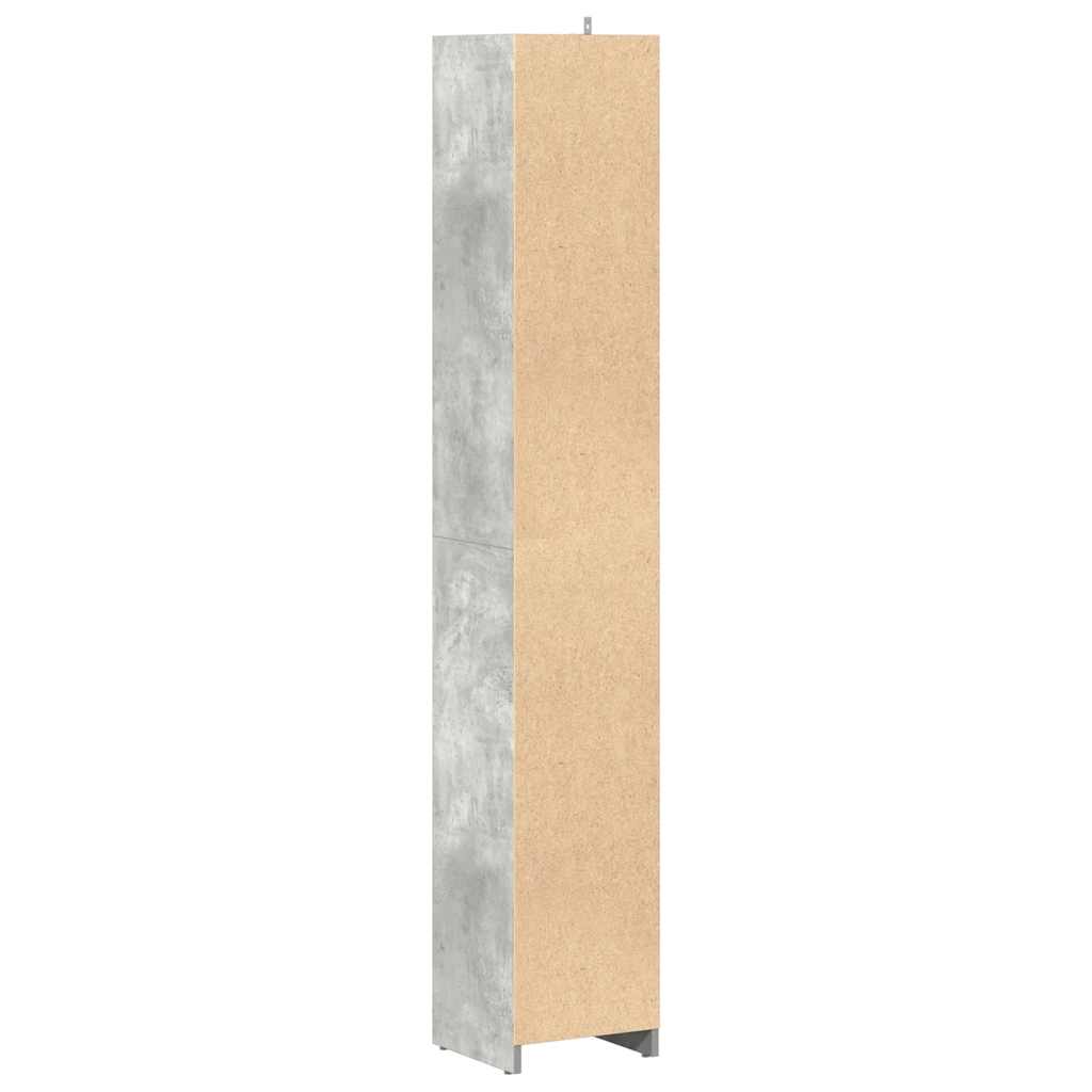 Badezimmerschrank Weiß 30x30x183,5 cm Holzwerkstoff