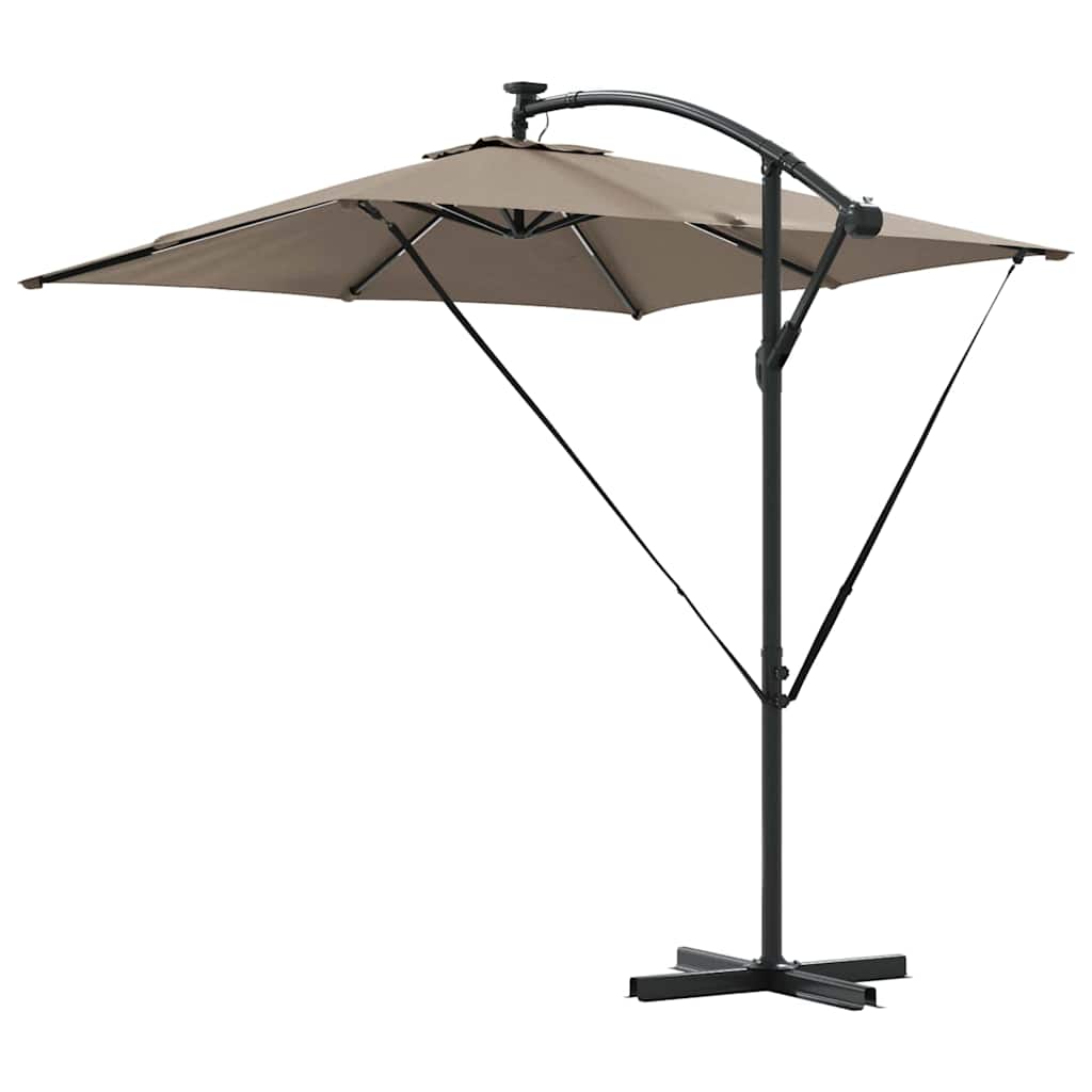 Sonnenschirm Sand 249 x 249 x 250 cm Polyester und Aluminium