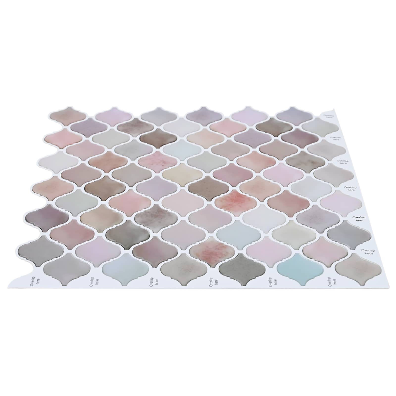 Lanturn Fliese 10 pcs Weiß 27 x 27 cm Polyurethan und PET