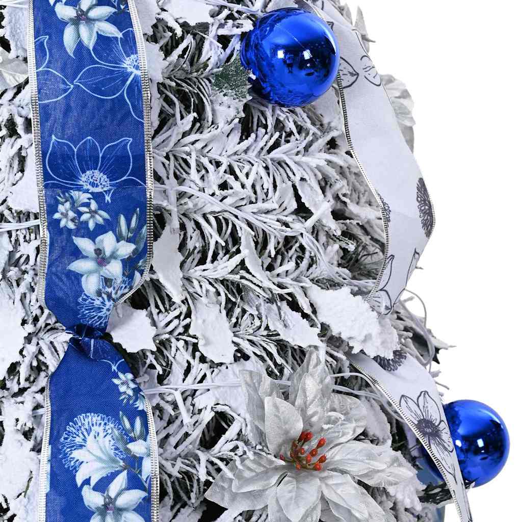Künstlicher Weihnachtsbaum mit 50 LEDs Weiß 120 cm PVC