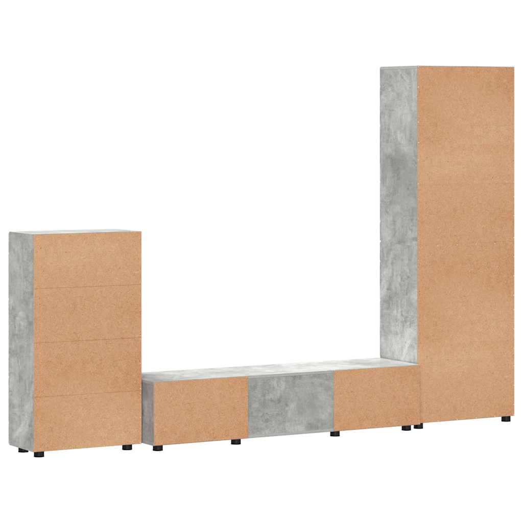 Highboard mit Regal FLORIN Weiß 60 x 35 x 182 cm Holzwerkstoff