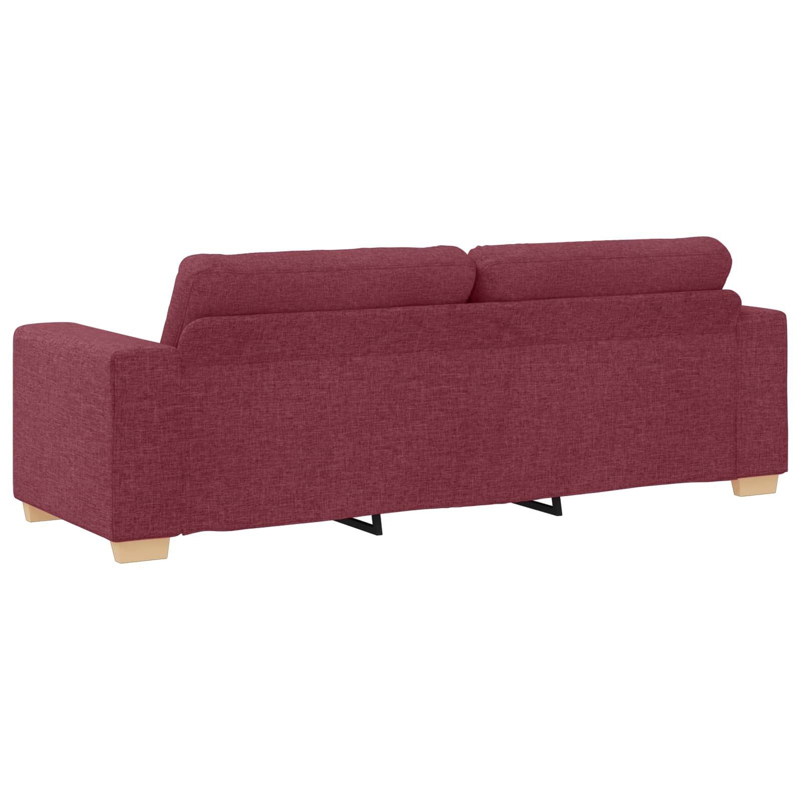 2-teiliges Sofa-Set mit Kissen, hellgrauer Stoff