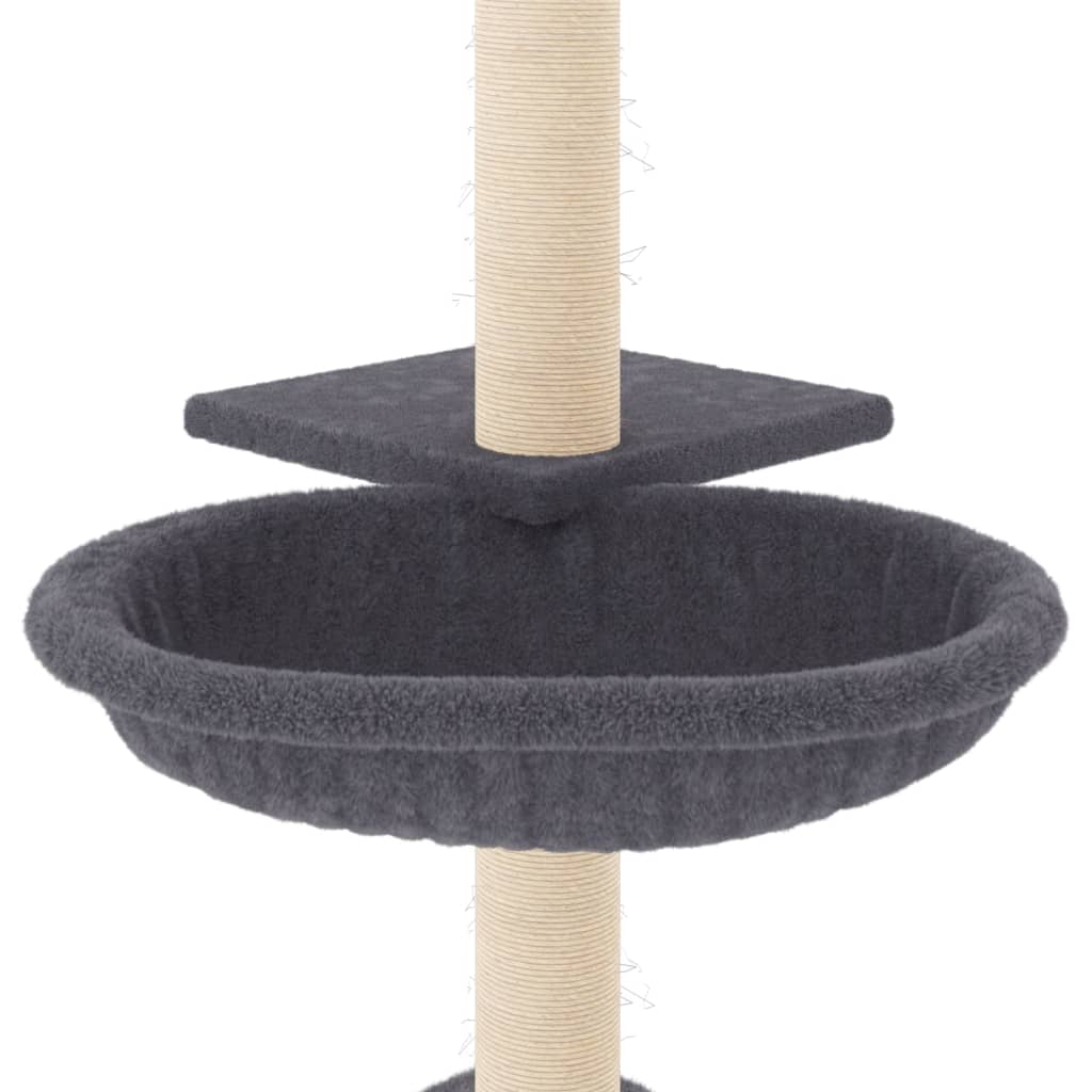 Kratzbaum mit Sisal-Kratzsäulen Creme 72 cm
