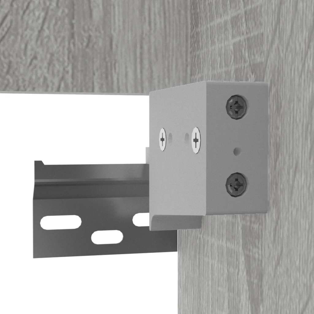 Badschrank mit Spiegel Weiß Holzwerkstoff