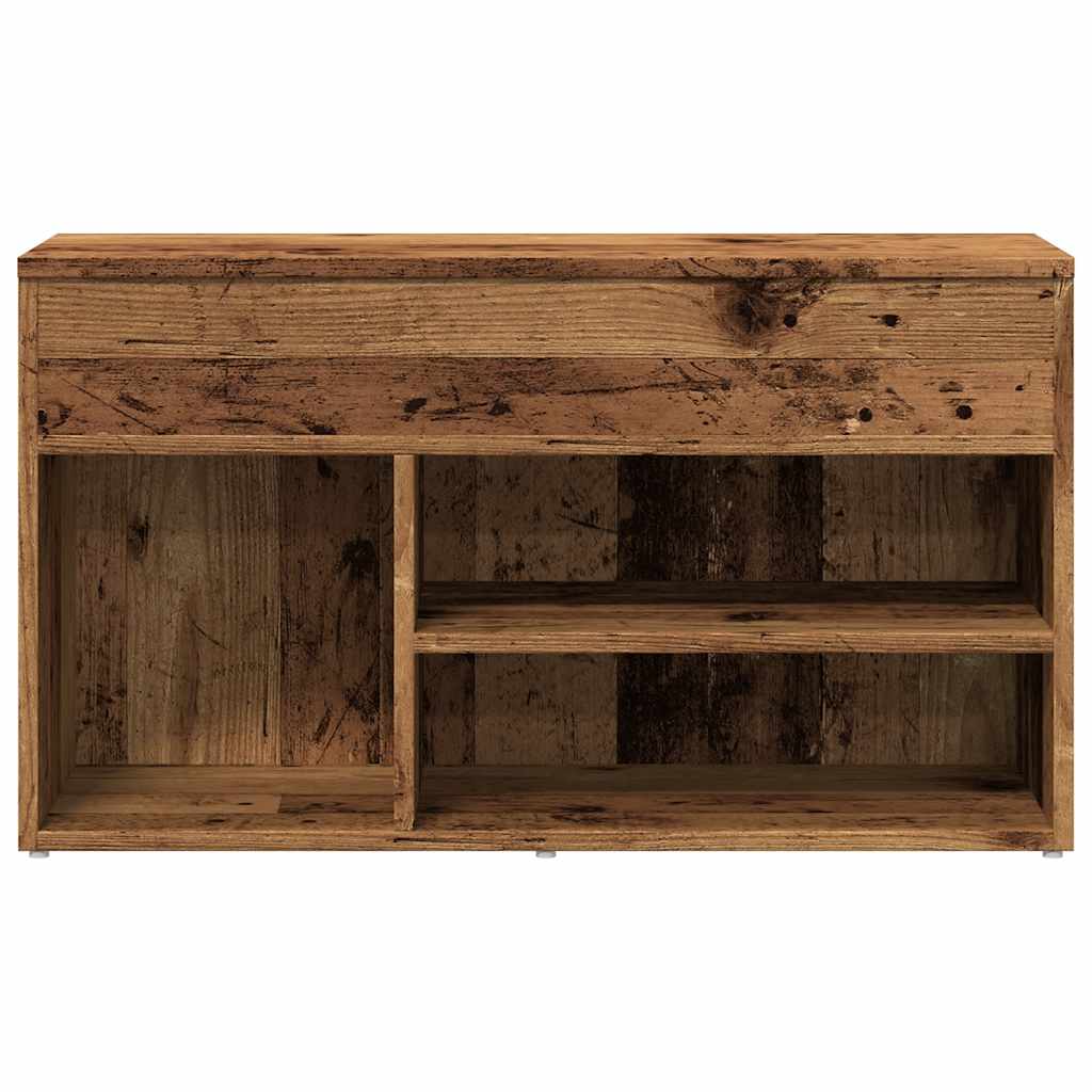Schuhbank Weiß 60x30x45 cm Holzwerkstoff