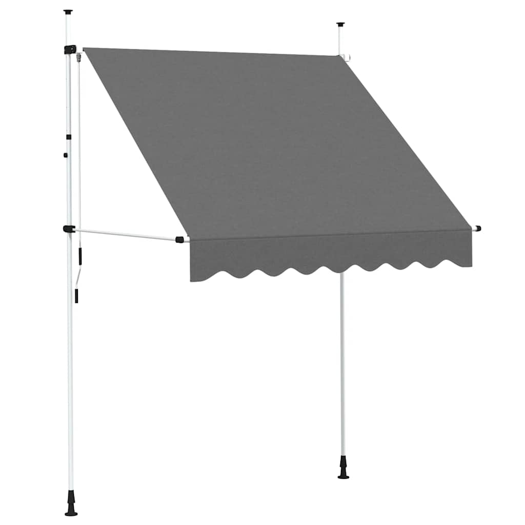 Einziehbare Markise Handbetrieben 150 cm Anthrazit