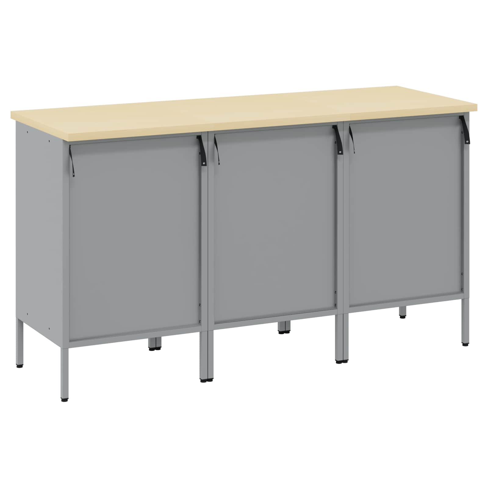 Werkbank mit Schubladen 2 pcs Rot und Grau 100 x 55 x 85 cm