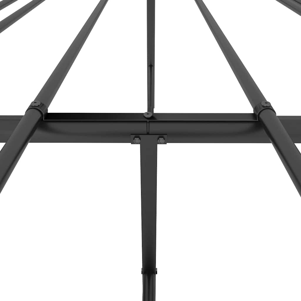 Bettgestell Metall Schwarz 75x190 cm