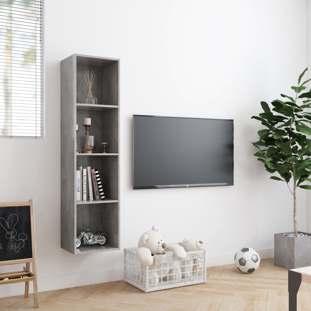 Bücherregal/TV-Schrank Weiß 143×30×36 cm