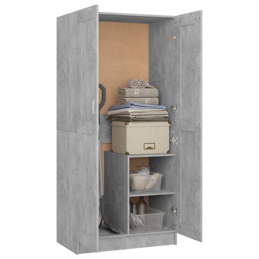 Kleiderschrank Weiß 82,5x51,5x180 cm Holzwerkstoff