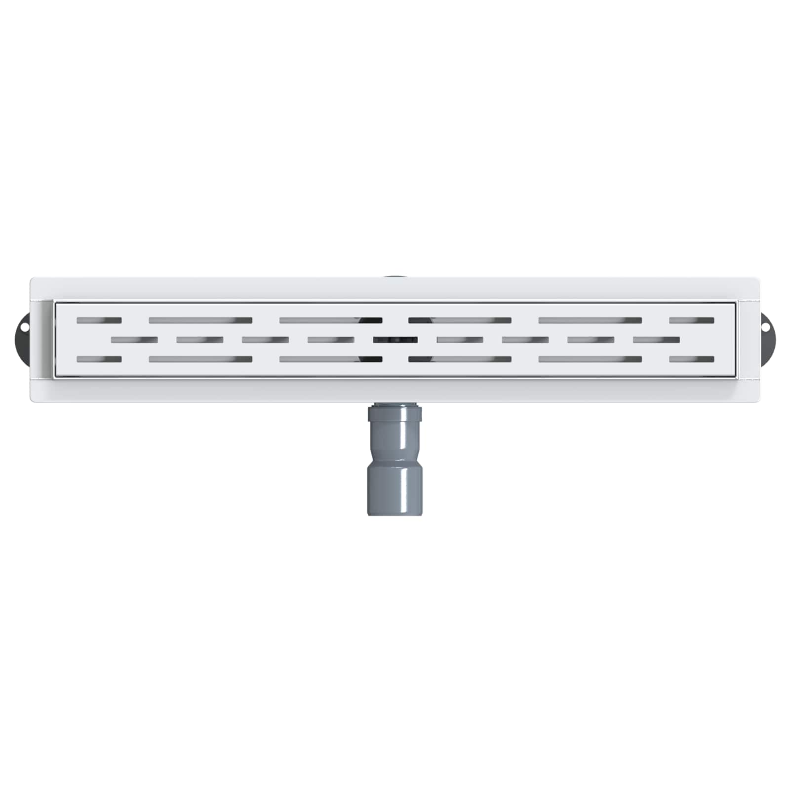 Duschabfluss mit Glashülle und 360° Siphon Schwarz 50 cm