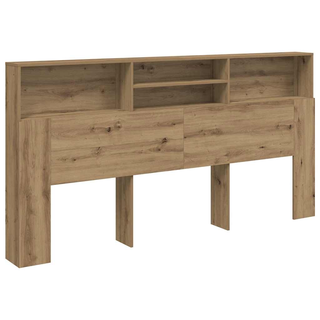 Bett-Kopfteil mit Ablagen Weiß 100x19x103,5 cm