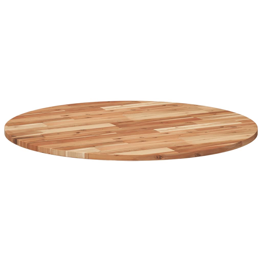 Tischplatte Rund Ø40x2 cm Massivholz Akazie