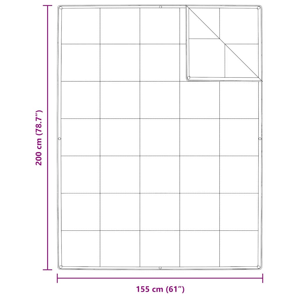 2-in-1 Bettdecke Weiß 135 x 200 cm Feder