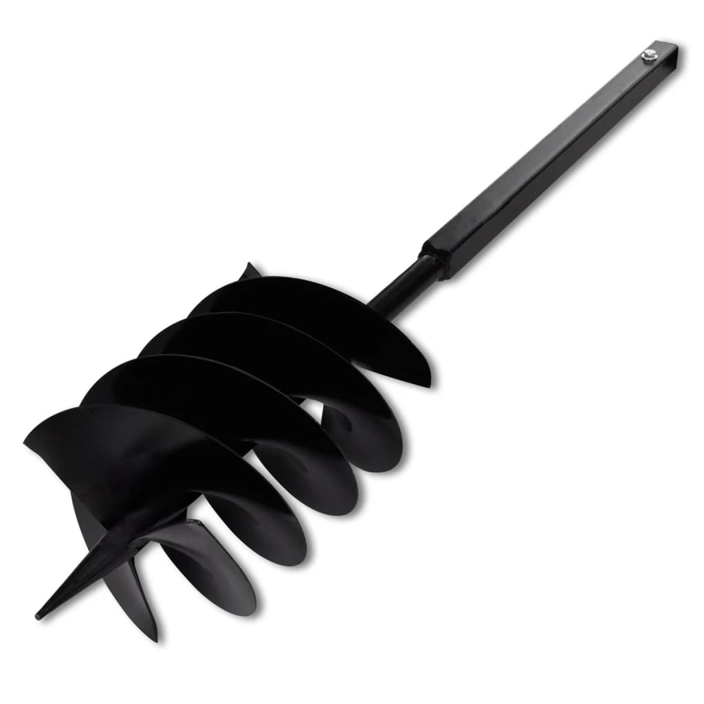 Bohrer mit Griff 80 mm Doppelspirale Schwarz