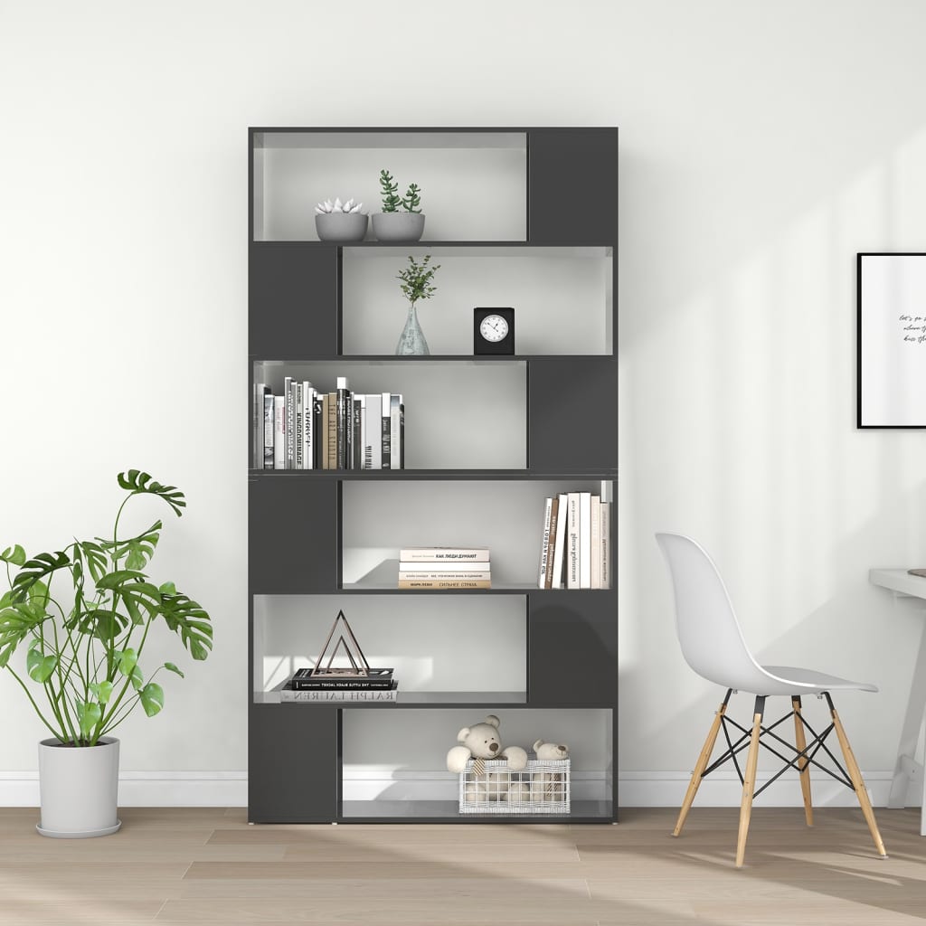 Bücherregal Raumteiler Weiß 100x24x188 cm