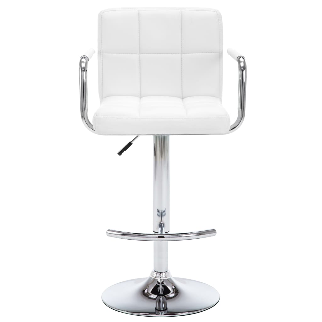 Barhocker 2 Stk. Rot Kunstleder