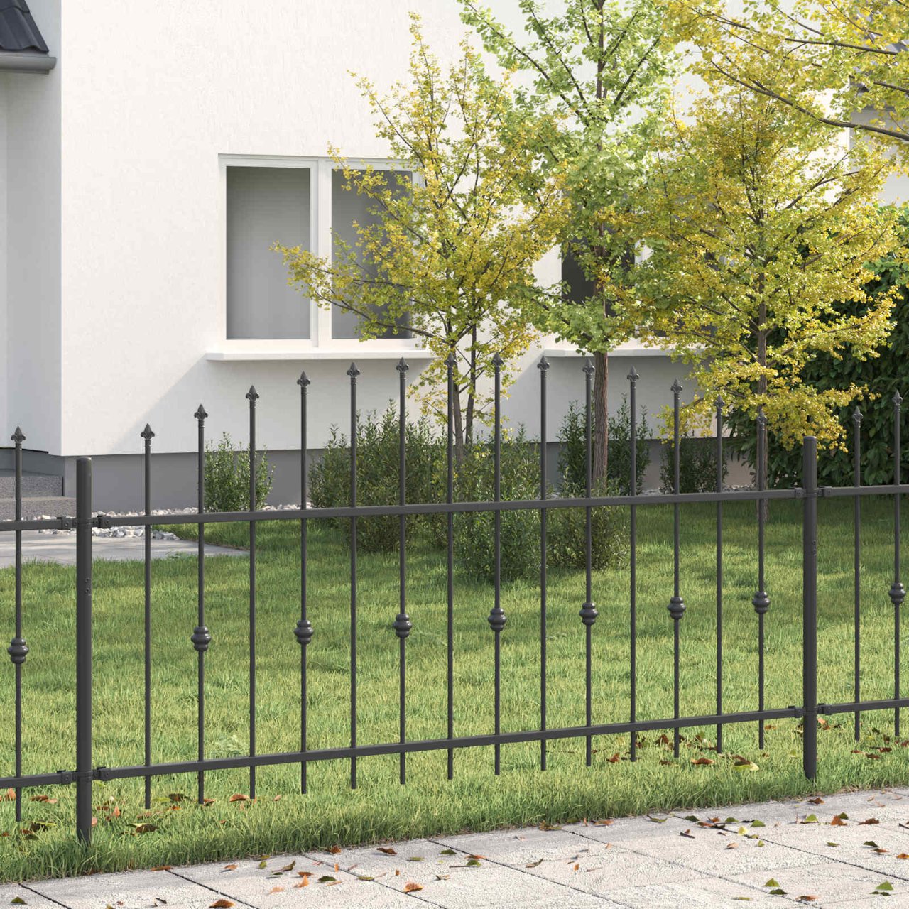 Spießzaun Asten Schwarz