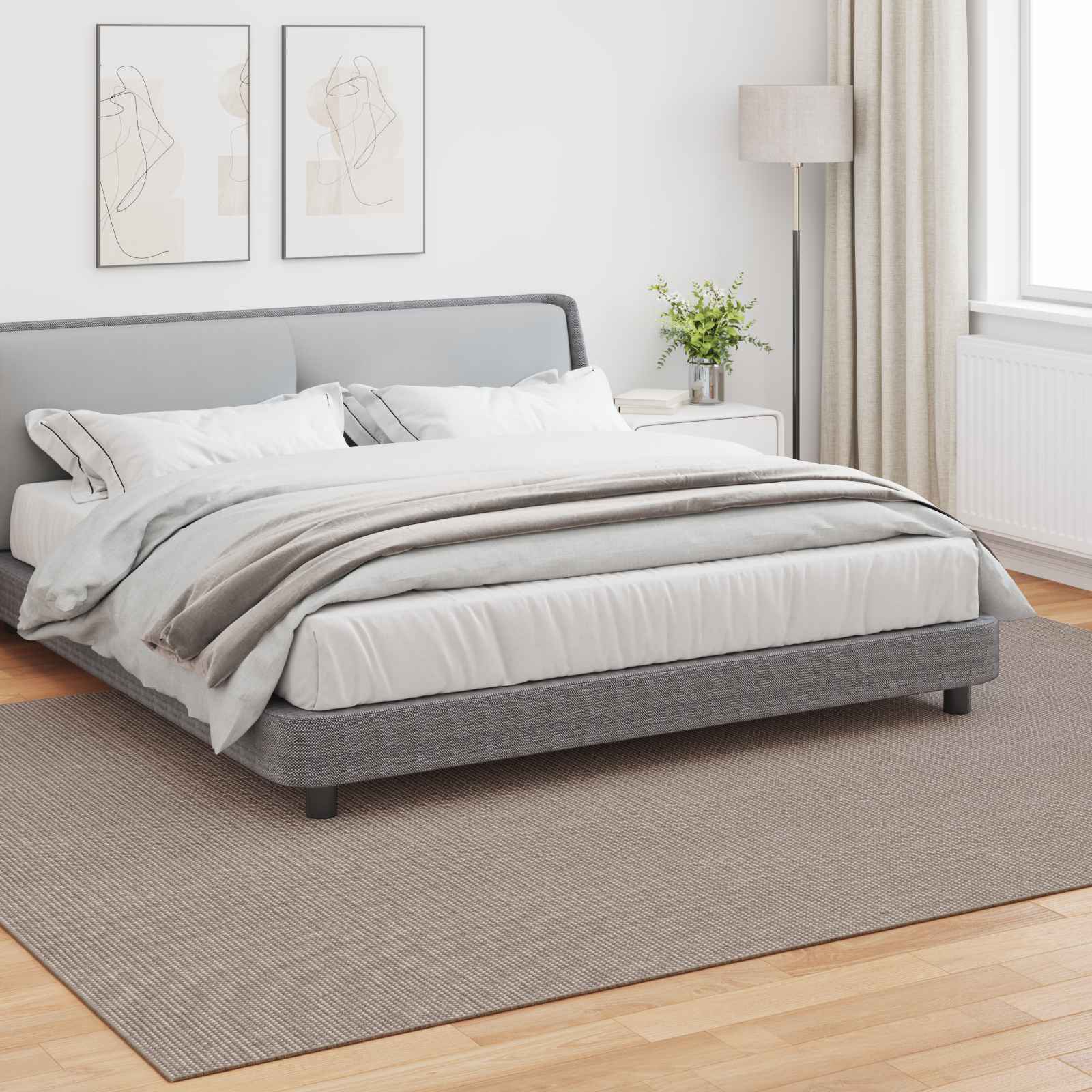 Bereichsteppiche Rechtwinklig LUGO Creme 150 x 80 cm Polyester