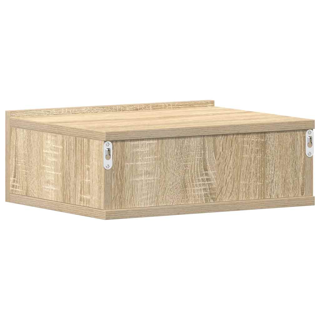 Hängender Nachttisch Weiß 40x30x15 cm Holzwerkstoff