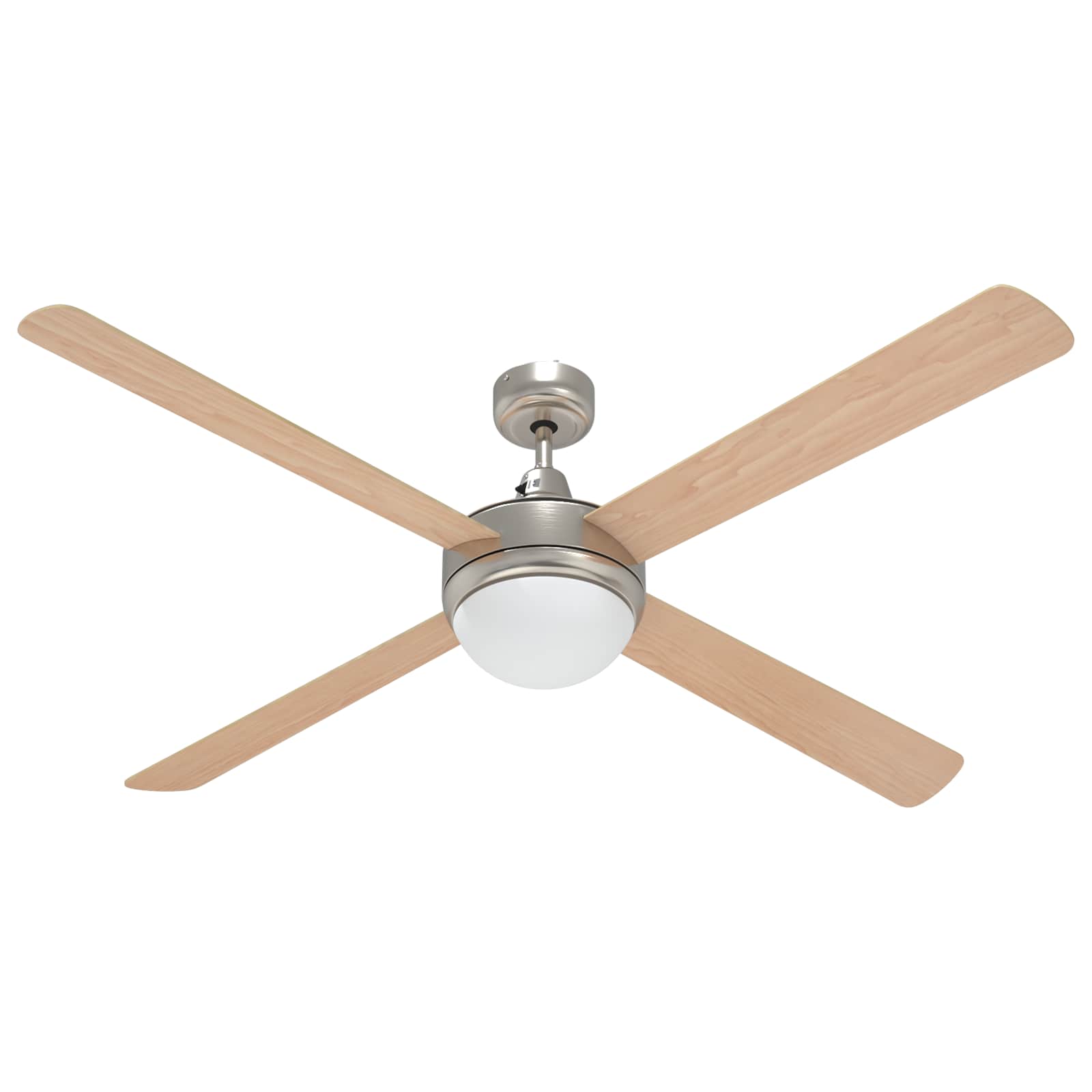Deckenventilator mit Licht und Fernbedienung Ø 130 cm Weiß