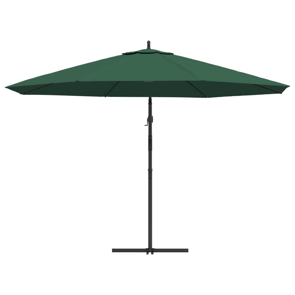 Ampelschirm mit Aluminium-Mast 350 cm Taupe