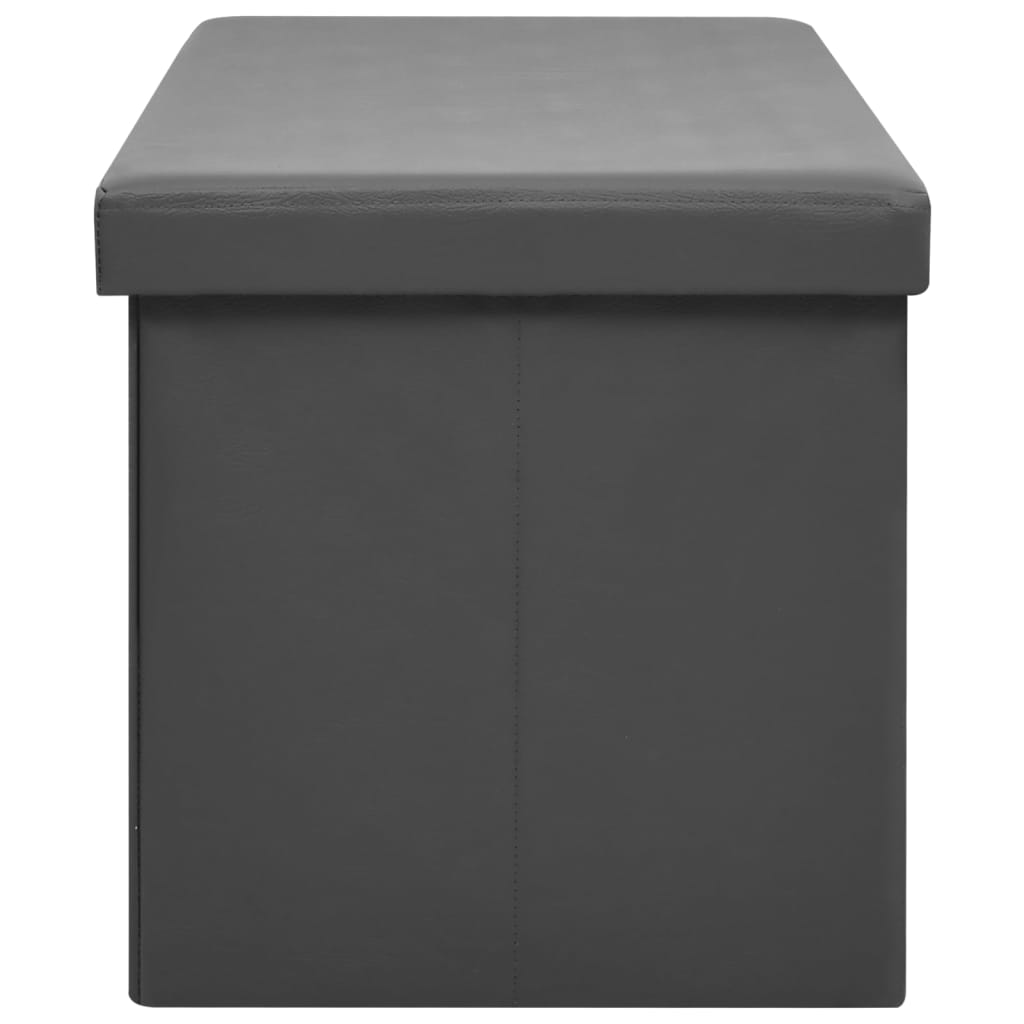 Faltbare Sitzbank mit Stauraum Weinrot PVC