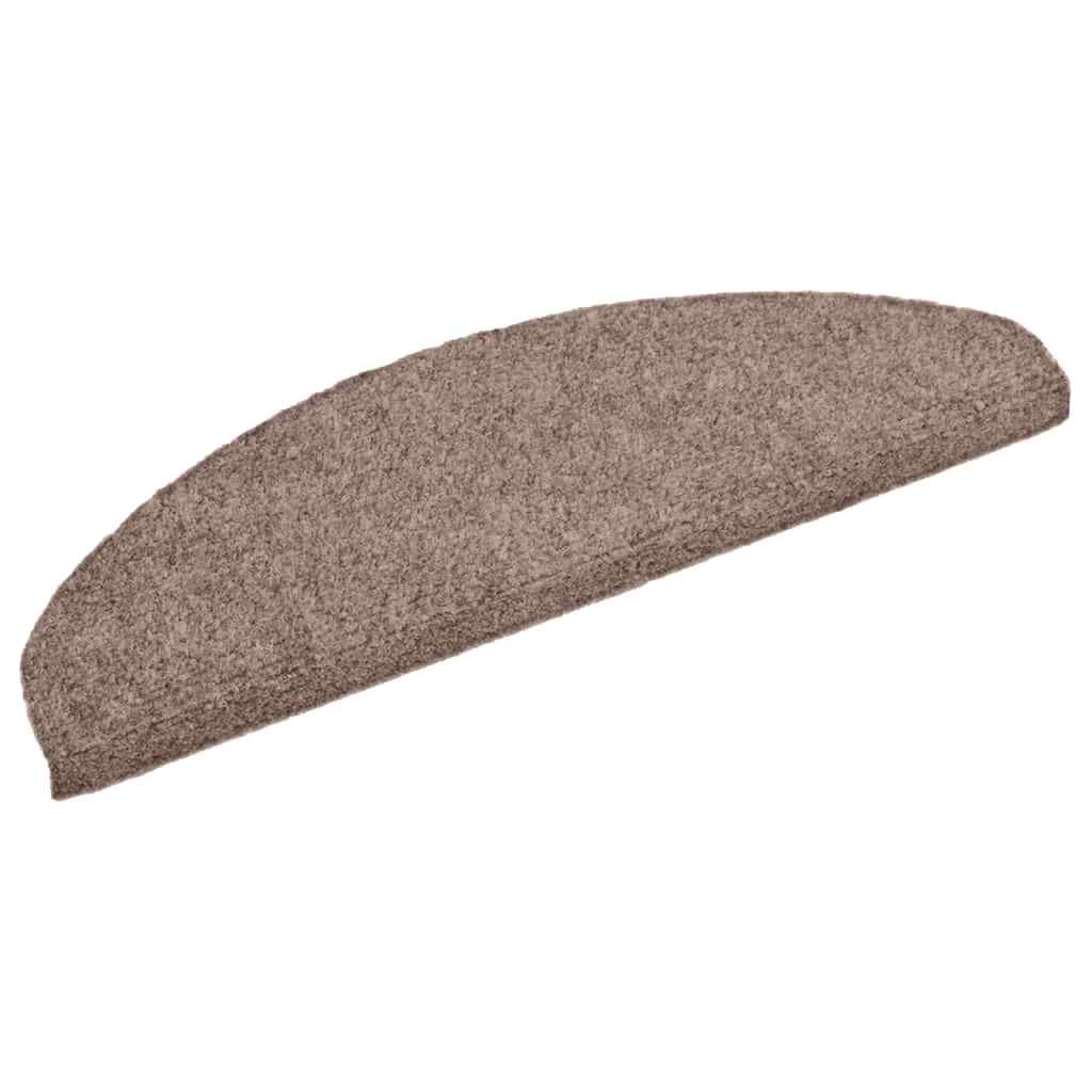 Stufenmatten Selbstklebend 15 Stk. 56x17x3 cm Hellbraun Halbrund