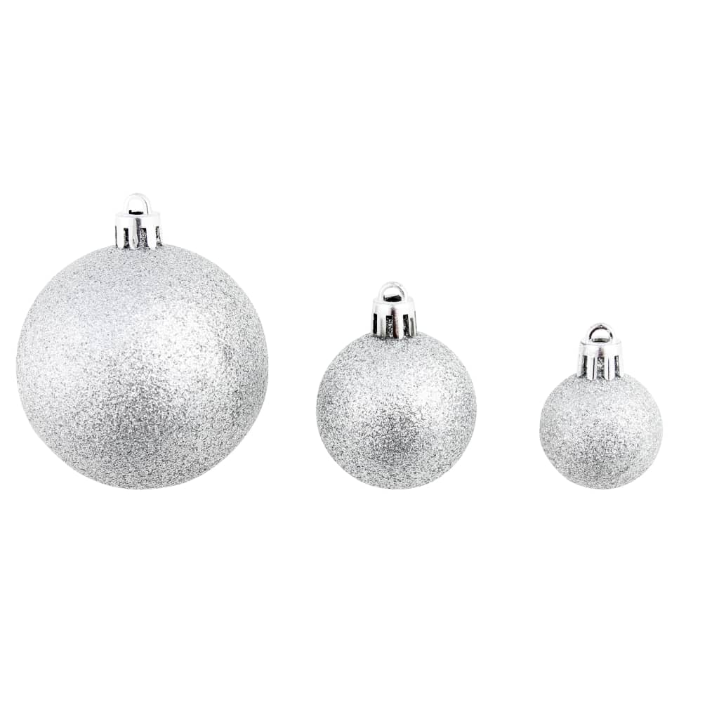 100-tlg. Weihnachtskugel-Set Weiß