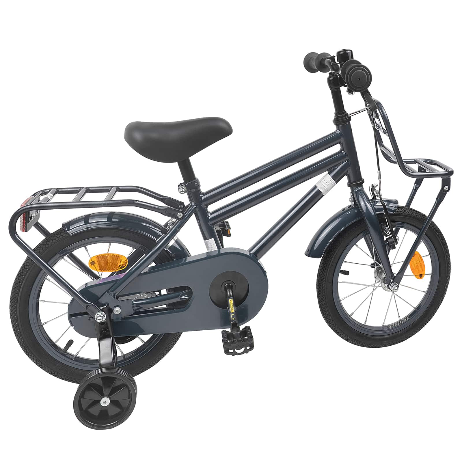 Kinderfahrrad 12 Zoll für 2-4 Jahre alt Schwarz