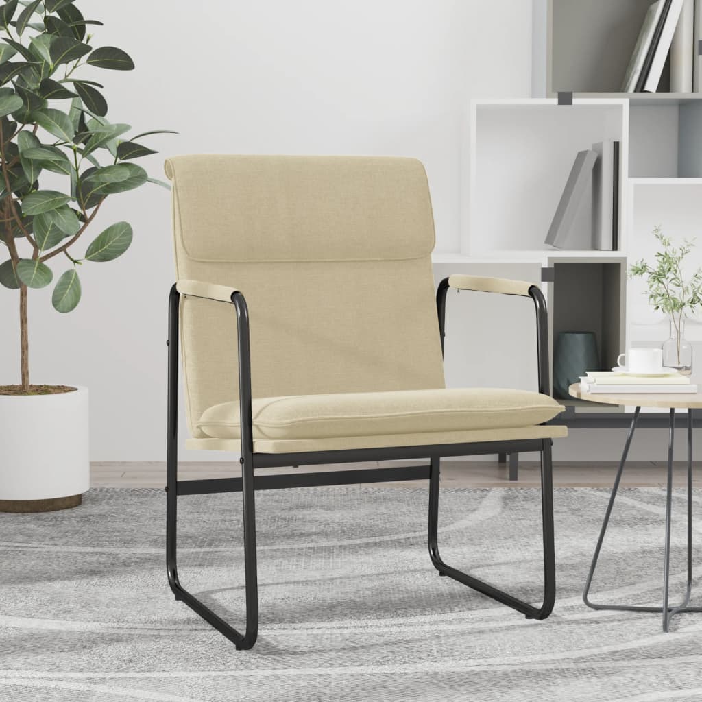 Loungesessel Hellgrau 55x64x80 cm Stoff