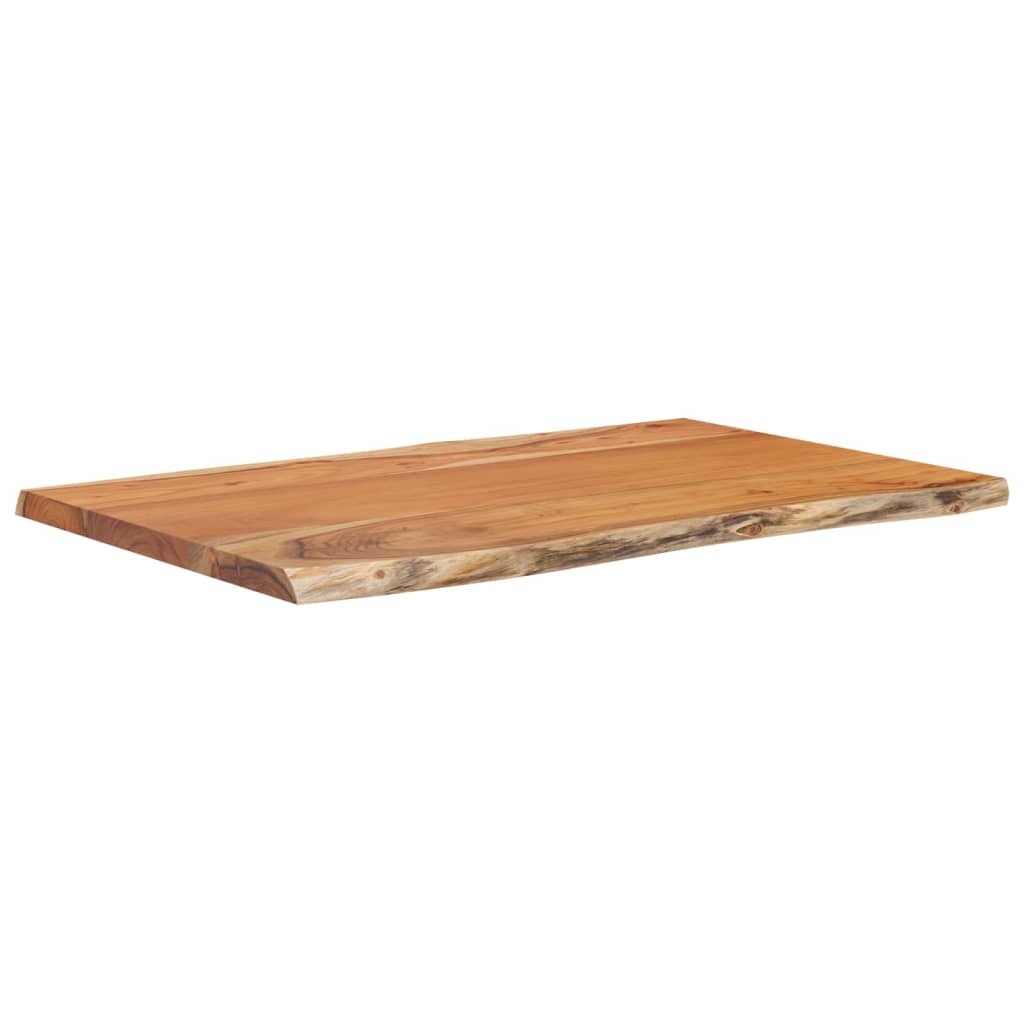 Tischplatte 40x40x2,5 cm Rechteckig Massivholz Akazie Baumkante
