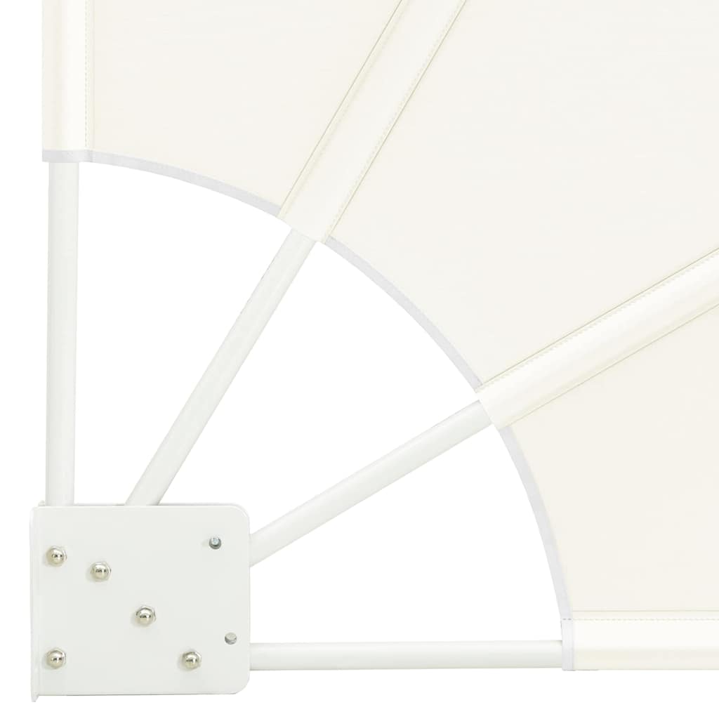 Faltbarer Balkonfächer Grau 210×210 cm