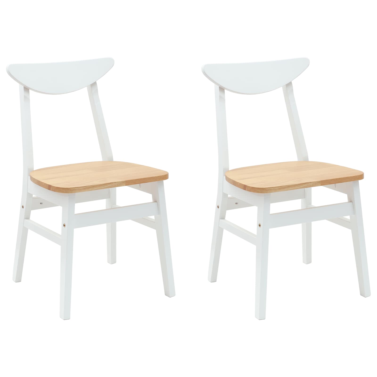 Esszimmerstühle 2 pcs Hellbraun 42 x 47.5 x 81 cm