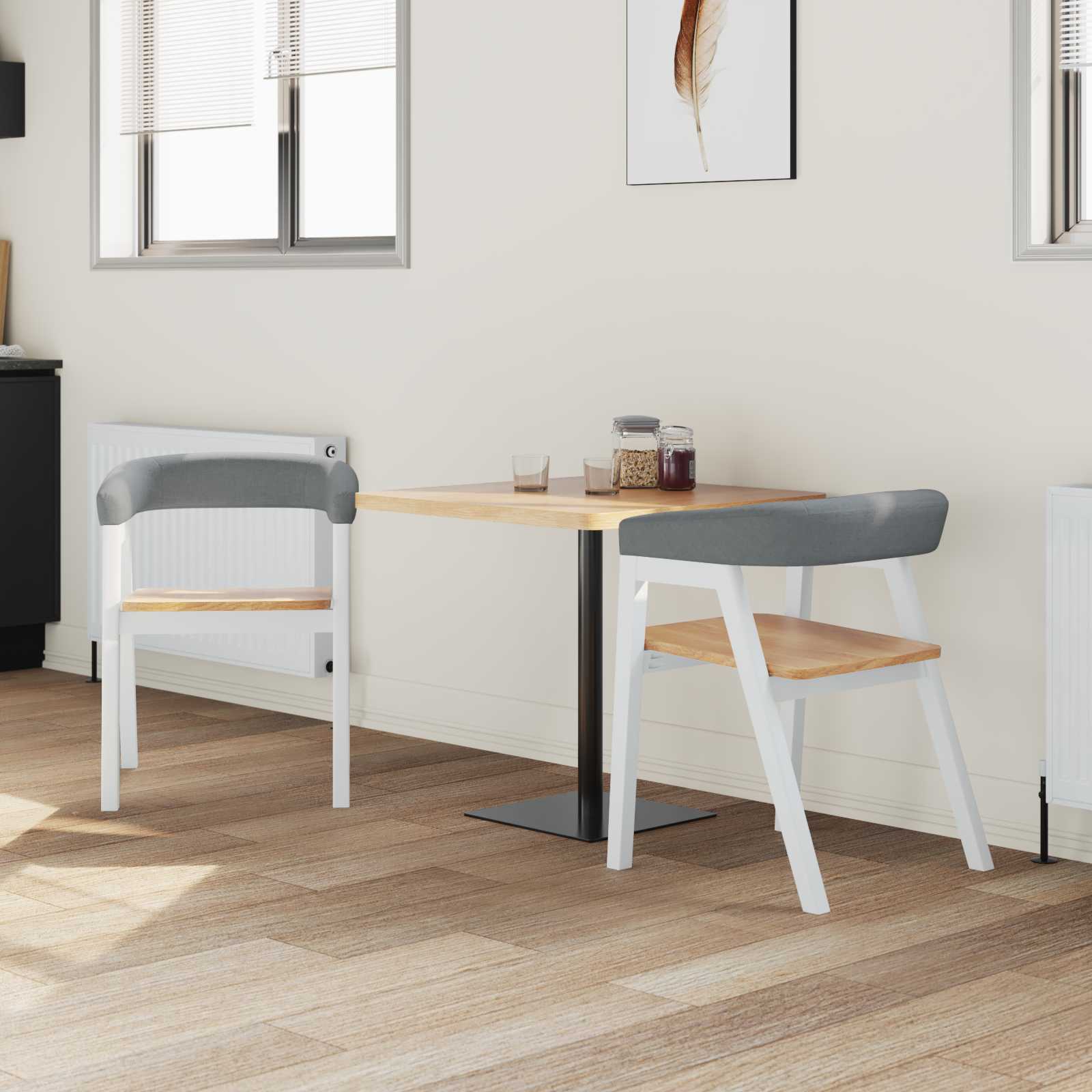 Esszimmerstühle 2 pcs Hellbraun 54 x 57 x 73 cm