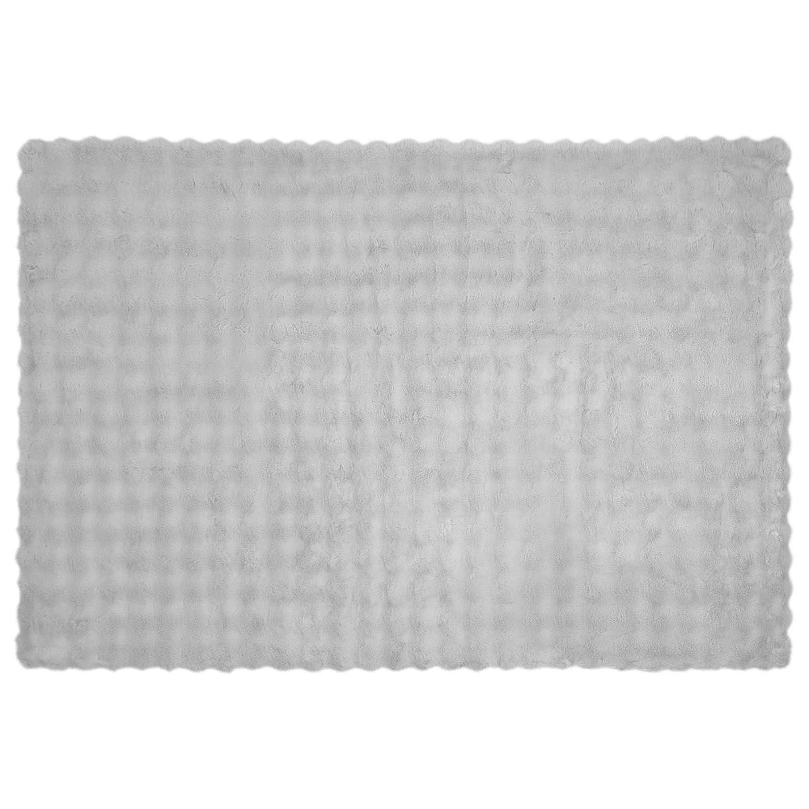 Rutschfeste Decke aus Kunstkaninchenfell Olite Beige Polyester