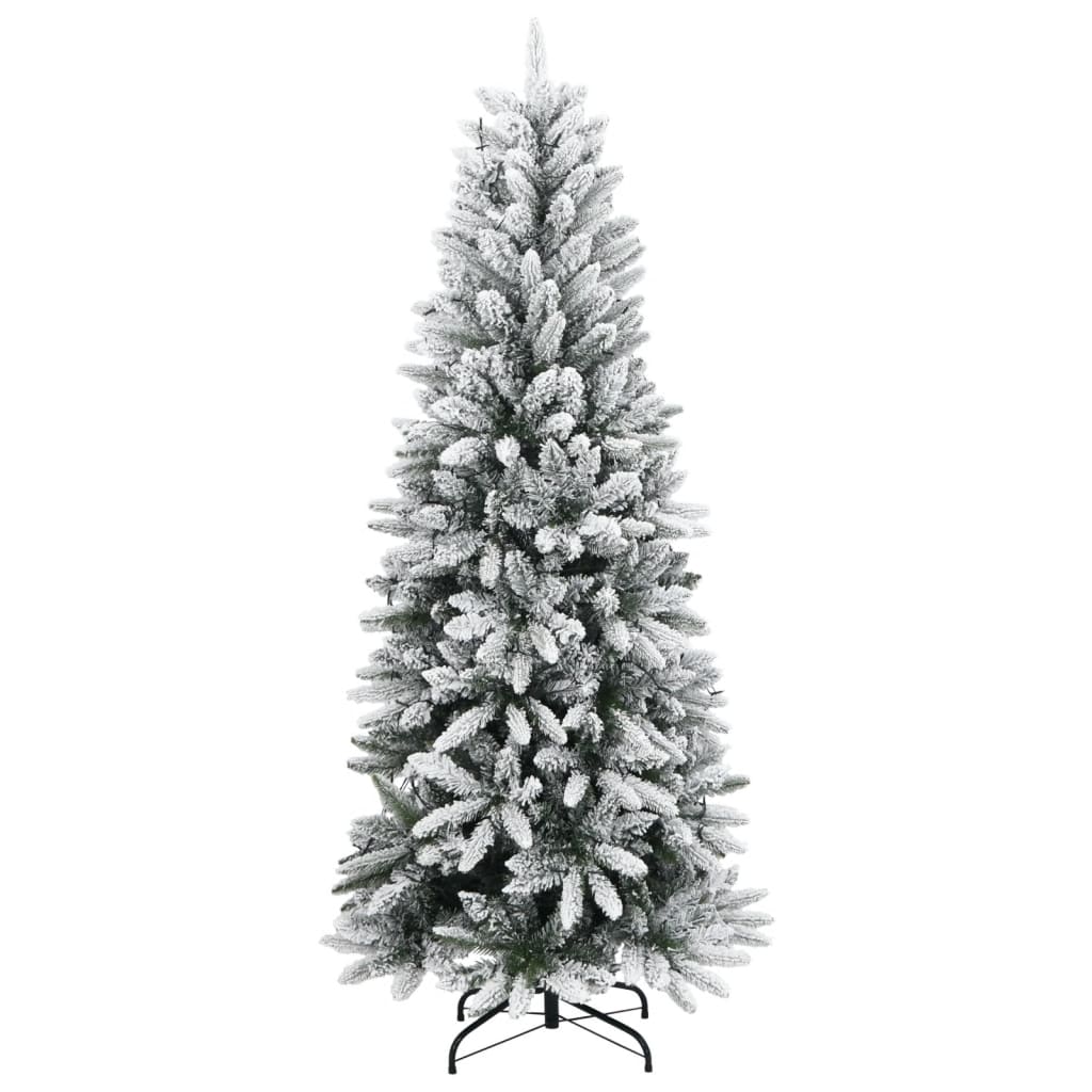 Künstlicher Weihnachtsbaum mit 150 LEDs mit Ständer Weiß 120 cm